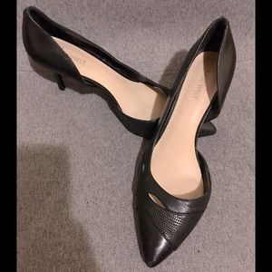 Nine West Anisa D’Orsay Black Leather 9.5